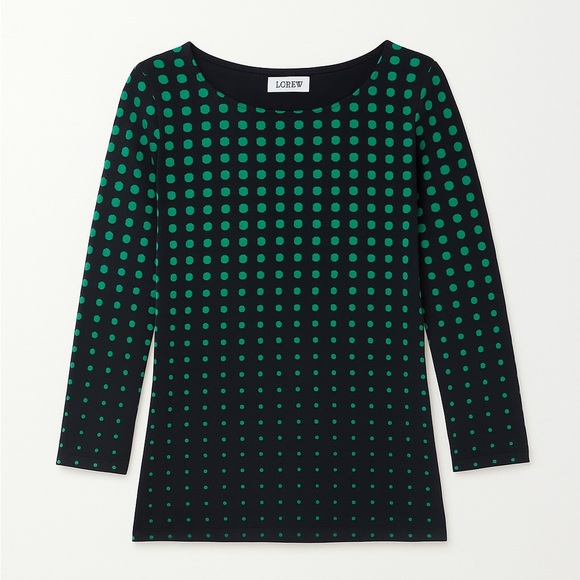 J. CREW Gradient Dots Print Tee - Picture 2 of 9